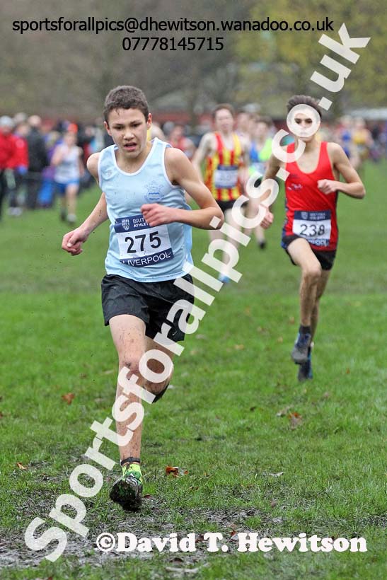 Boys under-15s, British Athletics Liverpool Cross Challenge, Sefton Park, Liverpool. Photo: David T. Hewitson/Sports for All Pics